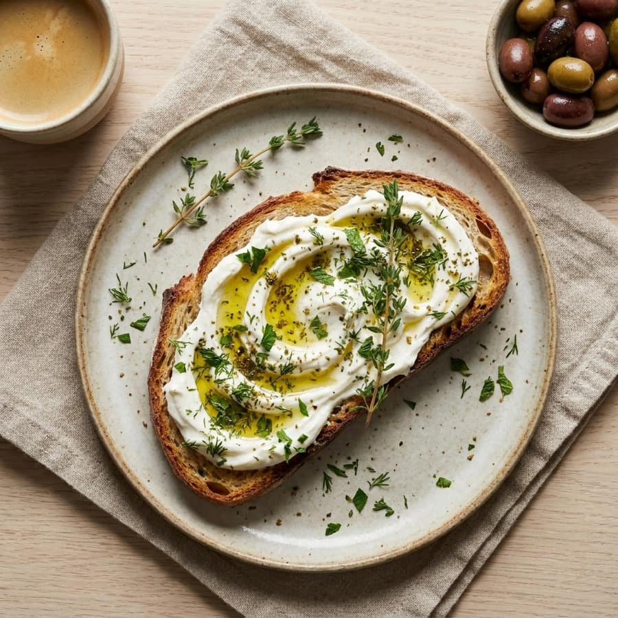 Labneh Breakfast Toast