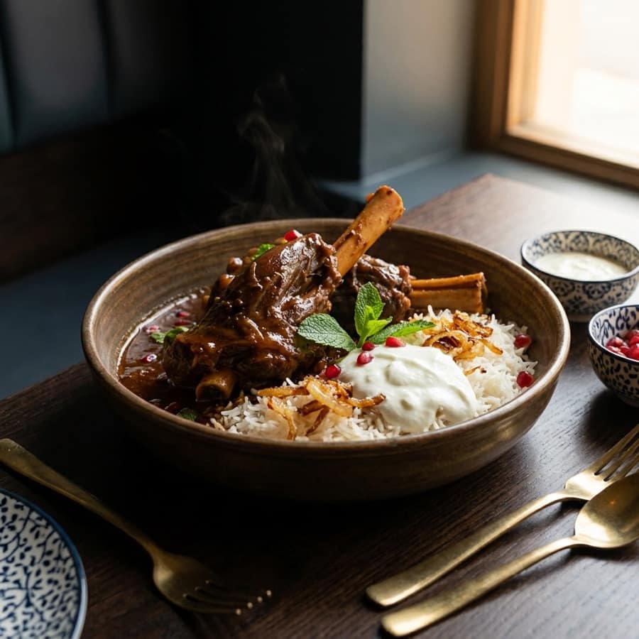 Slow-cooked Lamb & Rice